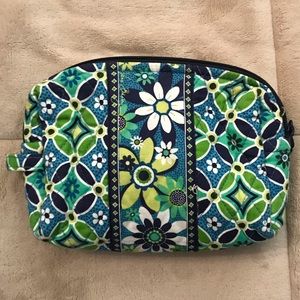 Vera Bradley Small Lined Cosmetic Bag Daisy Daisy